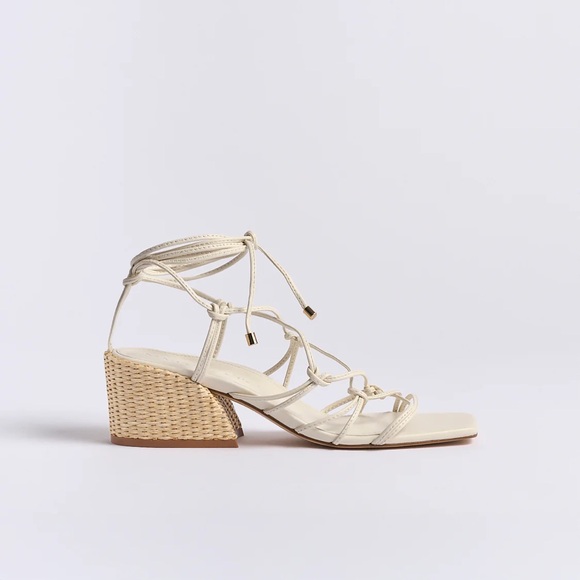 Marion Parke Shoes - Marion Parke Cassandra Block Heel | Ivory NWT